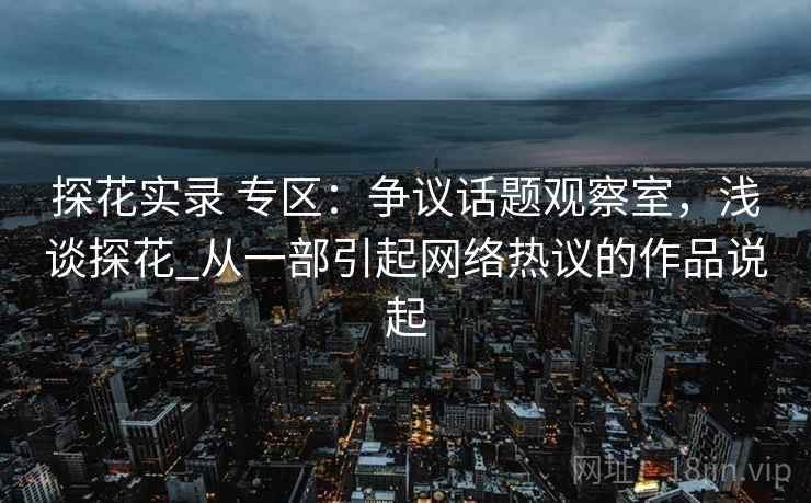 探花实录 专区:争议话题观察室,浅谈探花_从一部引起网络热议的作品说起 探花实录 专区:争议话题观察室,浅谈探花_从一部引起网络热议的作品说起