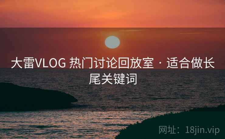 大雷VLOG 热门讨论回放室 · 适合做长尾关键词