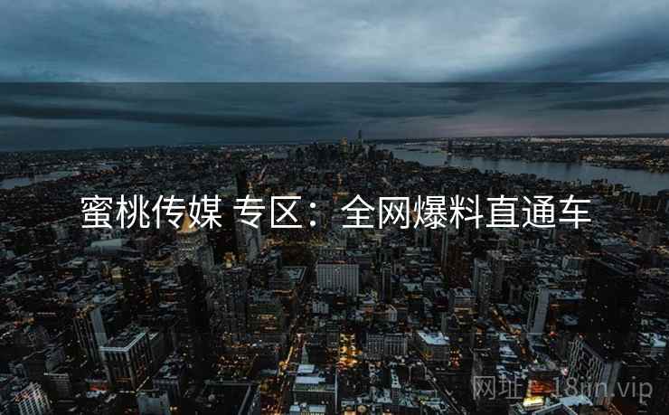 蜜桃传媒 专区：全网爆料直通车