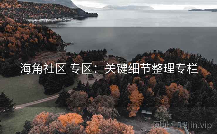 海角社区 专区:关键细节整理专栏